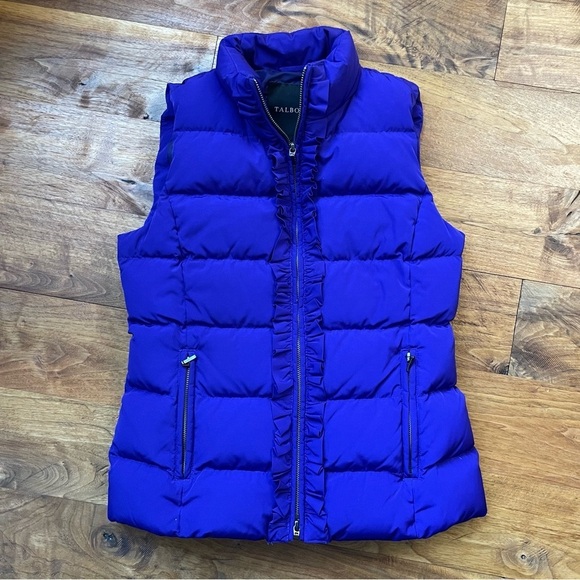 Talbots Down Puffer Vest with Ruffles - Picture 5 of 11